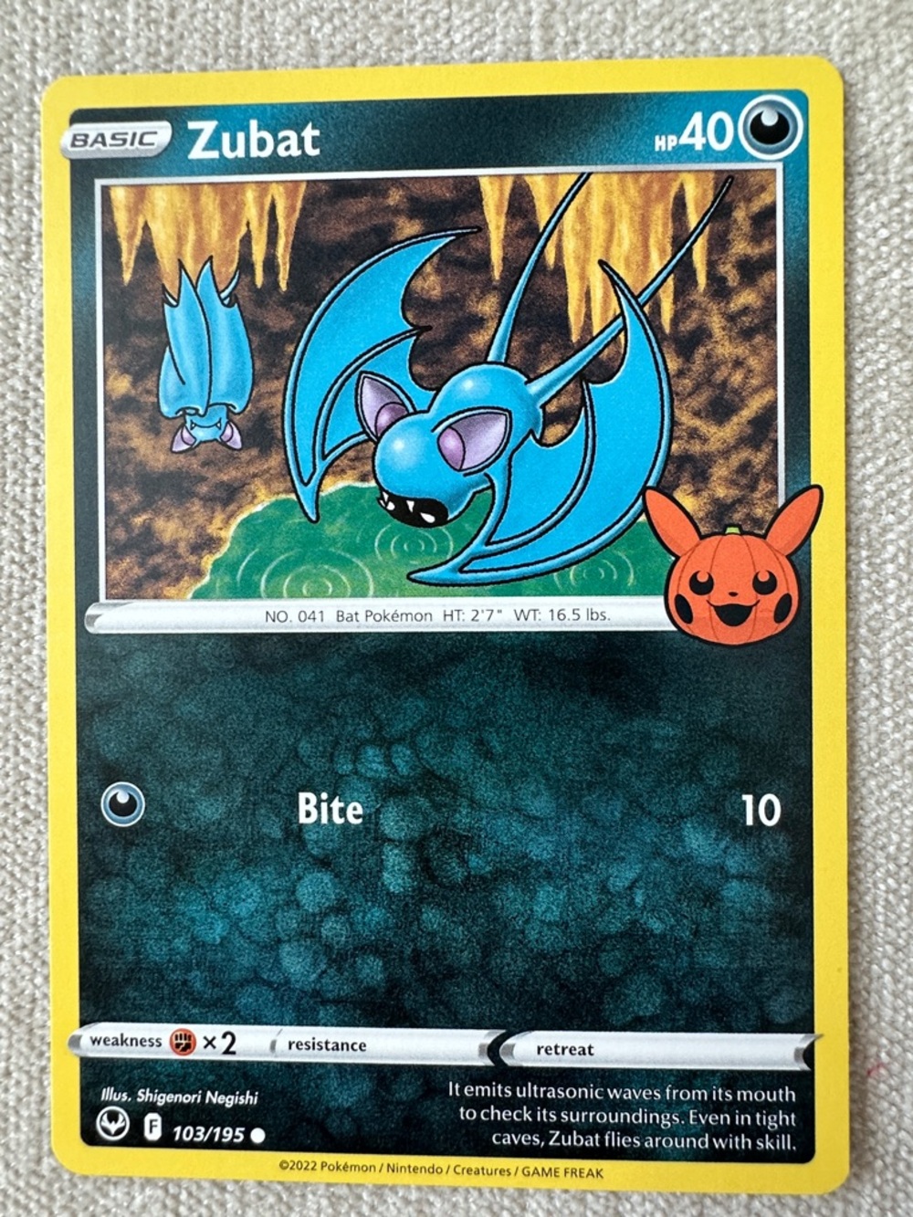 Pokémon Card - Zubat